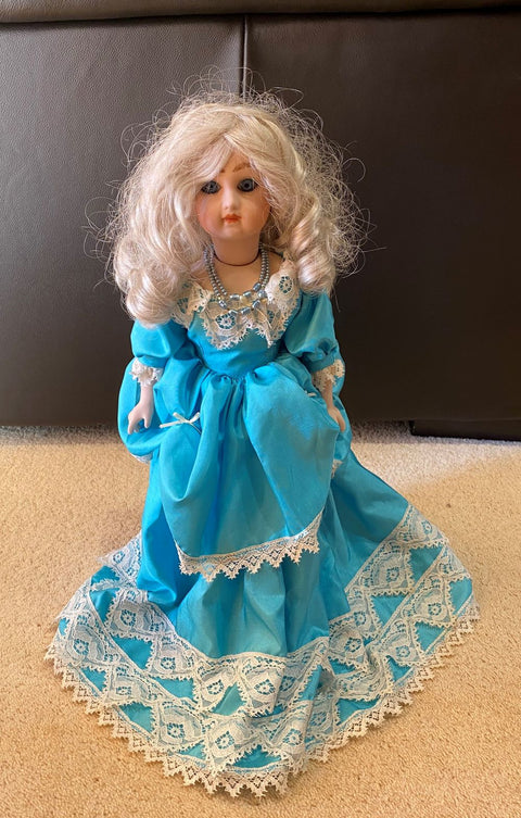 Ash Blonde Ellen Porcelain Doll