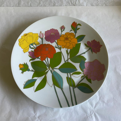 Rosenthal Wolf Bauer Large Flower Wall Plate