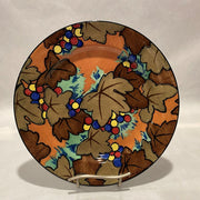 Royal Doulton Art Deco Brown Leaves Plate