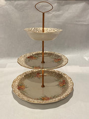 Royal Staffordshire Three-Tiered Chintz Cake Stand