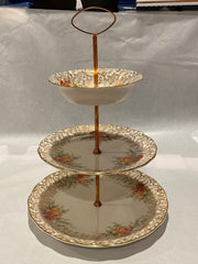 Royal Staffordshire Three-Tiered Chintz Cake Stand