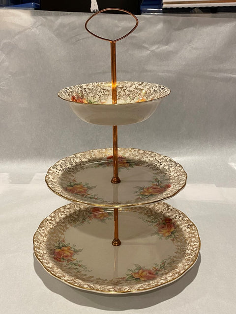 Royal Staffordshire Three-Tiered Chintz Cake Stand