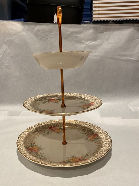 Royal Staffordshire Three-Tiered Chintz Cake Stand