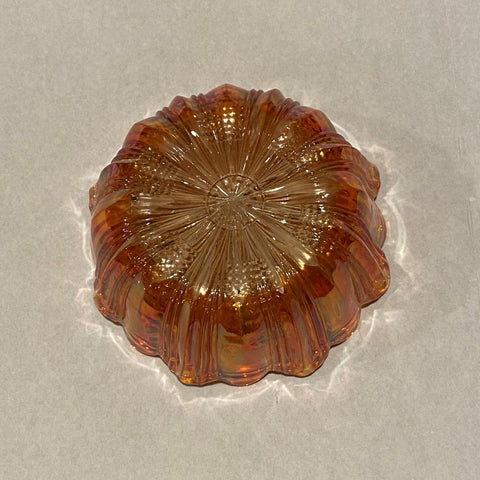 Carnival Glass Scalloped Dish