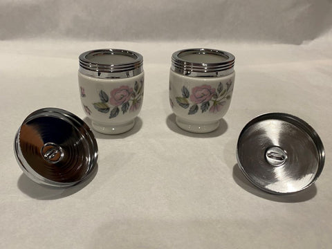 Royal Worcester Two Matching Egg Coddlers