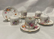 Royal Crown Derby Posies 5 Demitasse Cup and Saucer Sets