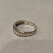 Sterling Silver Ring with Centre Gem