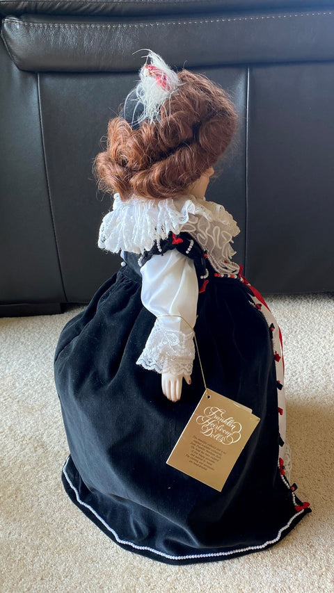 Franklin Mint Queen Elizabeth I Porcelain Doll