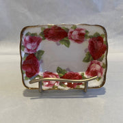 Old English Rose Rectangle Dish