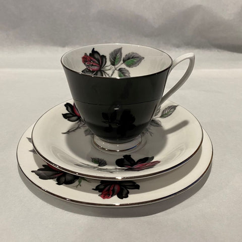 Royal Albert Masquerade Black Rose Trio