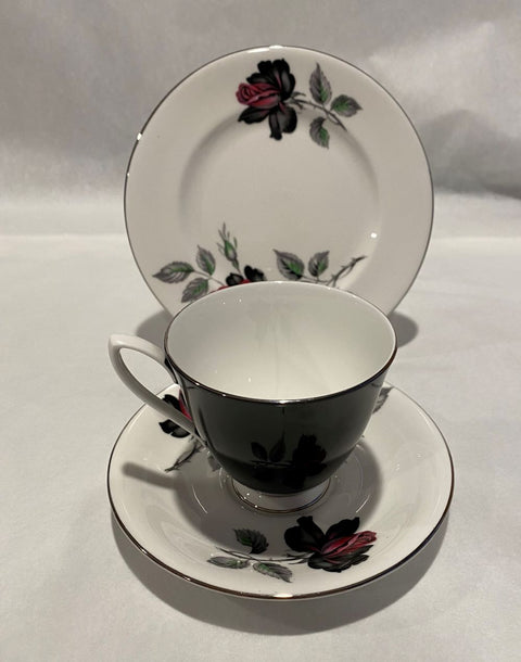 Royal Albert Masquerade Black Rose Trio