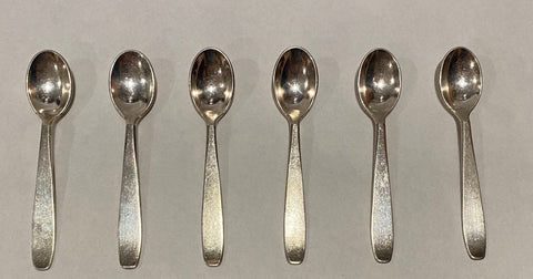 European Silver Plated Teaspoons Set of 6