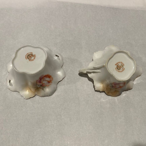 RS Poland Rose Milk Jug and Sugar Bowl