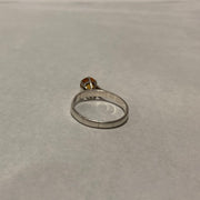 Sterling Silver Yellow Topaz Ring